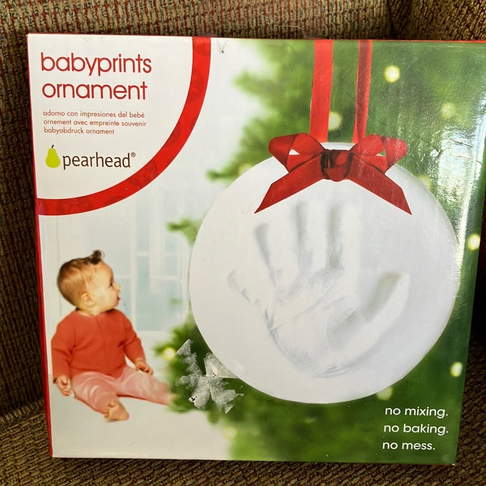 Pearhead Babyprints Ornament - White